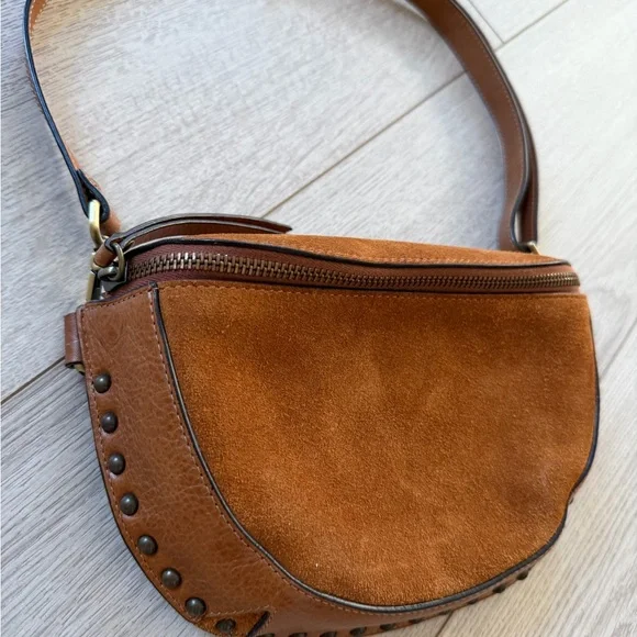 Sundance Leather Sling/Belt Bag Made In Italy leather suede - Picture 4 of 6